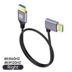 90 fokos HDMI 2.1V kábel kábel 8K 60Hz 4K 120Hz 48Gbps EARC ARC HDCP Ultra High Speed HDR HD TV-hez Laptop projektor PS4 PS5