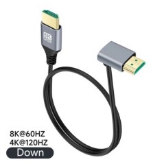 90 fokos HDMI 2.1V kábel kábel 8K 60Hz 4K 120Hz 48Gbps EARC ARC HDCP Ultra High Speed HDR HD TV-hez Laptop projektor PS4 PS5