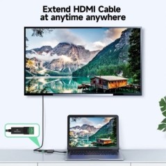 MOSHOU 8K HDMI 2.1 kábeladapter dugasz-alj kábel átalakító HDTV-hez PS4 PS5 laptop 4K HDMI-hosszabbító aljzatból