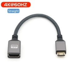 4K Mini hdmi-HDMI-kompatibilis női könyökkábel. HD mini szabványos videokonverzió, fényképezőgép csatlakoztatására szolgál