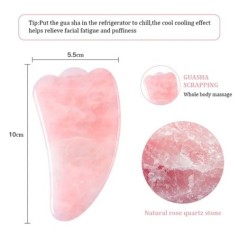 Natural Rose Jade Gua Sha Gouache kaparó masszírozó arcra test arc bőr lifting ráncok eltávolítása Beauty SPA ápoló eszközök