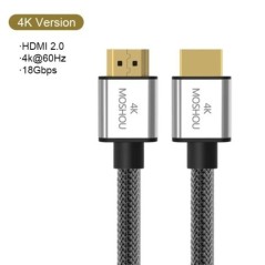 MOSHOU HDMI 2.1 kábel 8K 60Hz 4K 120Hz 48Gbps HDMI elosztó kábelek eARC HDR10+ videokábel HDMI2.1 kábel TV dobozhoz PS5