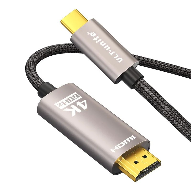 USB C-HDMI kábel 4K60Hz UHD Type C-HDMI konverter MacBook Pro Air iPadPro-hoz Samsung Galaxy Pixelbook XPS TV HDMI-adapter