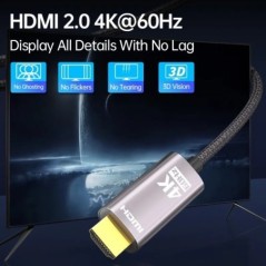 USB C-HDMI kábel 4K60Hz UHD Type C-HDMI konverter MacBook Pro Air iPadPro-hoz Samsung Galaxy Pixelbook XPS TV HDMI-adapter