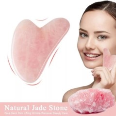 Natural Rose Jade Gua Sha Gouache kaparó masszírozó arcra test arc bőr lifting ráncok eltávolítása Beauty SPA ápoló eszközök