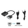 VGA-HDMI-kompatibilis Full HD 1080P konverter adapter kábel hangkimenettel VGA HD adapter PC laptophoz HDTV projektorhoz