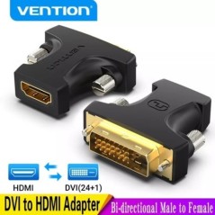 Vention DVI-HDMI adapter Kétirányú DVI D 24+1 dugasz-HDMI kábel csatlakozó átalakító projektorhoz HDMI-DVI-D