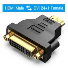 Vention DVI-HDMI adapter Kétirányú DVI D 24+1 dugasz-HDMI kábel csatlakozó átalakító projektorhoz HDMI-DVI-D