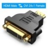 Vention DVI-HDMI adapter Kétirányú DVI D 24+1 dugasz-HDMI kábel csatlakozó átalakító projektorhoz HDMI-DVI-D