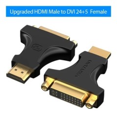 Vention DVI-HDMI adapter Kétirányú DVI D 24+1 dugasz-HDMI kábel csatlakozó átalakító projektorhoz HDMI-DVI-D