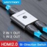 Vention HDMI Switcher 2.0 4K Bi-Direction 2 in 1 out HDMI 2.0 Adapter PS4/5 TV Box switch hdmi 1x2/2x1 HDMI Splitter 2.0