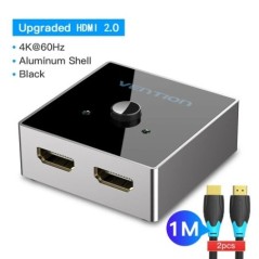 Vention HDMI Switcher 2.0 4K Bi-Direction 2 in 1 out HDMI 2.0 Adapter PS4/5 TV Box switch hdmi 1x2/2x1 HDMI Splitter 2.0