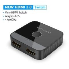 Vention HDMI Switcher 2.0 4K Bi-Direction 2 in 1 out HDMI 2.0 Adapter PS4/5 TV Box switch hdmi 1x2/2x1 HDMI Splitter 2.0