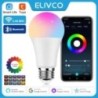 Tuya Smart Bulb E27 WiFi/Bluetooth szabályozható LED izzó RGBCW 100-240V Smart Life App Control Support Alexa Google Home