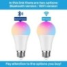 Tuya Smart Bulb E27 WiFi/Bluetooth szabályozható LED izzó RGBCW 100-240V Smart Life App Control Support Alexa Google Home