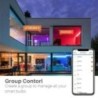 Tuya Smart Bulb E27 WiFi/Bluetooth szabályozható LED izzó RGBCW 100-240V Smart Life App Control Support Alexa Google Home