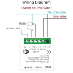 Smart Switch Wifi Mini 16A DIY fénykapcsolók 2 utas vezeték nélküli intelligens otthon Alexa Google Home szolgáltatással