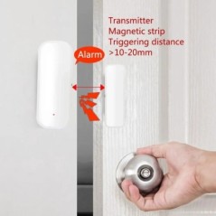 Tuya Smart Door érzékelő WiFi ajtó ablak Nyitott zárt érzékelő Intelligens otthon biztonsági riasztórendszer Smart Life APP vezé