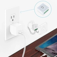 16A MINI Wifi Smart Switch Breaker 2WAY Control Timer Vezeték nélküli kapcsolók Intelligens otthon automatizálás Munka a Tuya Al