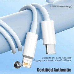 PD 30W gyorstöltő kábel Apple iPhone 14 13 12 11 Pro Max USB C kábel X XR XS 7 8 14 Plus iPad Air töltő tartozékaihoz