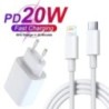 Apple PD 20W gyors gyorstöltőhöz USB Type C iPhone 15 14 13 12 11 Pro Max Mini Plus XR XS töltő adatkábel tartozékaihoz