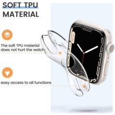 Szíj Apple óraszíjhoz 45MM 44MM iwatch 41MM 40MM csukló karkötő Képernyővédő tok Apple Watch Serie 8 7 SE 6 5 4 3 pánt