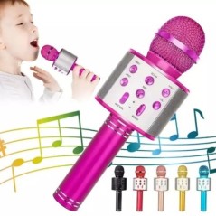 Karaoke Bluetooth hangszóró mikrofonnal, újratölthető hordozható hangváltó vezeték nélküli Bluetooth mikrofon gyerekeknek