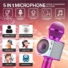 Karaoke Bluetooth hangszóró mikrofonnal, újratölthető hordozható hangváltó vezeték nélküli Bluetooth mikrofon gyerekeknek