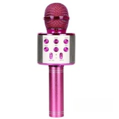 Karaoke Bluetooth hangszóró mikrofonnal, újratölthető hordozható hangváltó vezeték nélküli Bluetooth mikrofon gyerekeknek