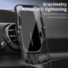 Gravity autós telefon tartóra szerelhető állvány légtelenítő klip GPS mobil cella támogatás autóban iPhone Xiaomi Huawei Samsung