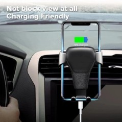 Gravity autós tartó telefonhoz Air Vent Clip rögzíthető mobil cellás állvány okostelefonhoz GPS támogatás iPhone 13 12 Xiaomi Sa