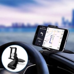 Autós telefontartó univerzális műszerfal Easy Clip Mount GPS kijelző konzol Autós mobiltelefon támogatás iPhone Samsung Xiaomi k