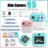 Q5 Kids Camera Instant Print Photo Mini Digitális Videokamera Gyerekeknek Nyomtató Hőpapír 32G TF Kártya Oktató játékok Ajándék