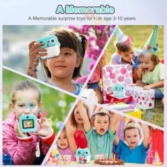 Q5 Kids Camera Instant Print Photo Mini Digitális Videokamera Gyerekeknek Nyomtató Hőpapír 32G TF Kártya Oktató játékok Ajándék