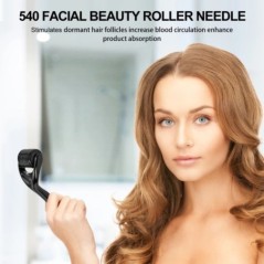 Micro Needle 540 Face Derma Roller hajnövekedésért Professzionális dermaroller szakállnövekedésért Bőrápoló eszköz