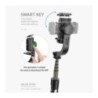 Kézi gimbal stabilizátor 1 tengelyes okostelefonhoz Selfie Stick állvánnyal, vezeték nélküli Bluetooth távirányítóval iPhone And