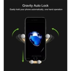 Gravity autós telefontartó légtelenítő klip, mosolygó arcra szerelhető mobil cellás állvány GPS támogatás iPhone 15 Pro Xiaomi S