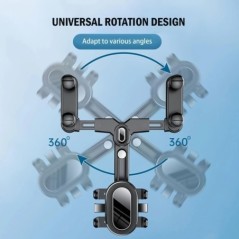 360°-os autós visszapillantó tükör mobiltelefontartó az autó elforgatásához és állítható teleszkópos többfunkciós telefontartó á