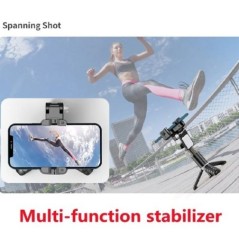 360 fokos forgatás fényképezési módot követően Gimbal Stabilizer Szelfi Stick Állvány Gimbal iPhone telefonhoz Okostelefon Élő f