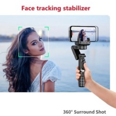 360 fokos forgatás fényképezési módot követően Gimbal Stabilizer Szelfi Stick Állvány Gimbal iPhone telefonhoz Okostelefon Élő f