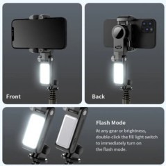 360 fokos forgatás fényképezési módot követően Gimbal Stabilizer Szelfi Stick Állvány Gimbal iPhone telefonhoz Okostelefon Élő f