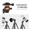 K&F Concept 62.99 Inch Camera Tripod for DSLR Portable Aluminum Travel Tripod with 360 Degree Panorama Ball Head Quick Release