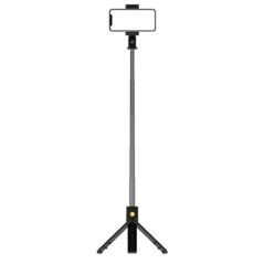 selfie stick állvány K07 kihúzható stick mini állvány levehető távirányítóval okostelefonokhoz szelfi telefon tartóval