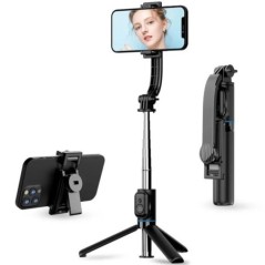 C01S kézi stabilizátor Gimbal Selfie Stick Bluetooth teleszkópos rúd intelligens háromlábú akciókamera tartó iPhone Xiaomihoz