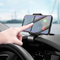 Autós telefontartó Easy Clip rögzíthető állvány panel Többfunkciós univerzális műszerfali GPS navigációs konzol tartó