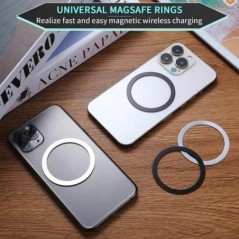 Magsafe mágneses fémgyűrűhöz iPhone 15 14 13 Pro Max mágneses adszorpcióhoz Samsung Huawei Xiaomi vezeték nélküli vaslemezhez