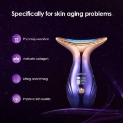 RF Facial Lifting Device Nyak Arc Szemmasszázs Arc Karcsúsító EMS Beauty Skin Phototherapy Machine Anti Aging Csökkenti Dupla ál