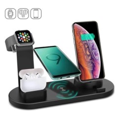 7 az 1-ben 30 W vezeték nélküli töltőállvány iPhone 15 14 13 12 Apple Watch gyorstöltő dokkolóállomáshoz Airpods Pro iWatch 8 7 