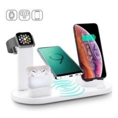 30 W 7 az 1-ben vezeték nélküli töltőállvány iPhone 14 13 12 Pro Max Apple Watch Airpods Pro iWatch 8 7 gyorstöltő dokkoló állom