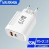 GaN USB Type C töltő 65W gyorstöltő USB gyors fali töltő iPhone 14 Xiaomi Samsung Huawei Type C PD telefontöltő adapterhez